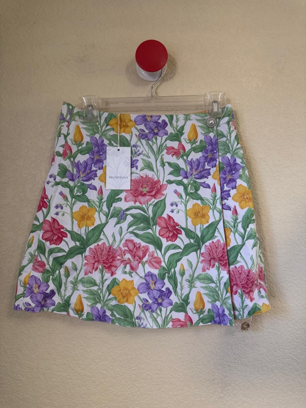 Floral Print Mini Skirt - Multicolor